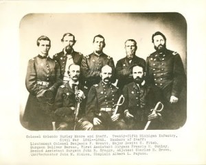 Colonel Moore with Staff of 25th Michigan